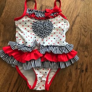 Cute starts and stripes swim suit
